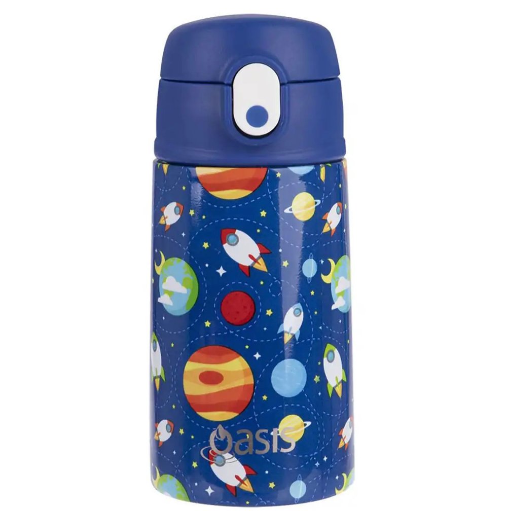 Oasis Insulated Drink Bottle with Sipper 400mls Outer Space