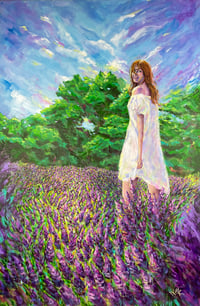 Image 2 of Wife through lavender fields | Art Print