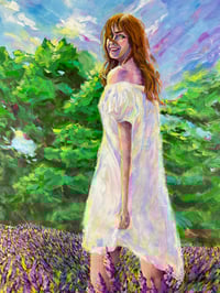 Image 3 of Wife through lavender fields | Art Print