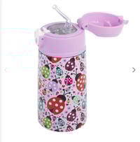 Image 2 of Oasis Insulated Drink Bottle with Sipper 400mls Lovely Ladybugs