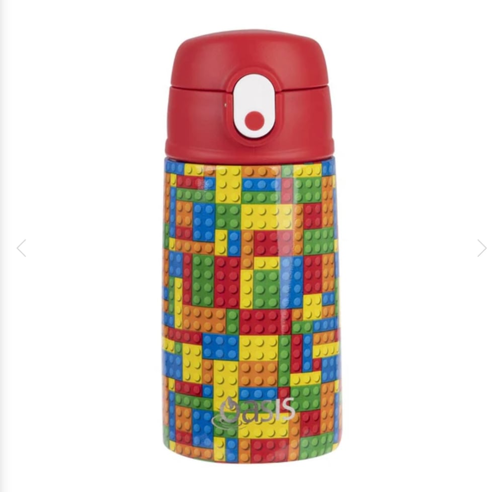 Oasis Insulated Drink Bottle with Sipper 400mls Bricks