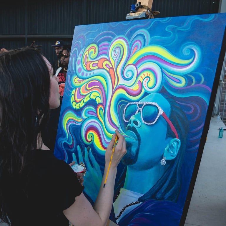 “Snoopadelic” canvas print 22x22” Image 2