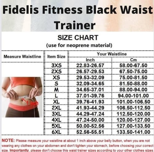 Image of Black Fidelis Waist Trainer (2XL-6XL)