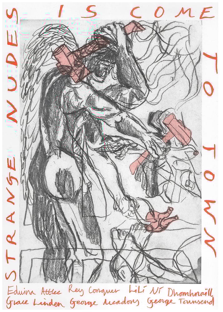 Image of strange nudes is come to town A3 poster