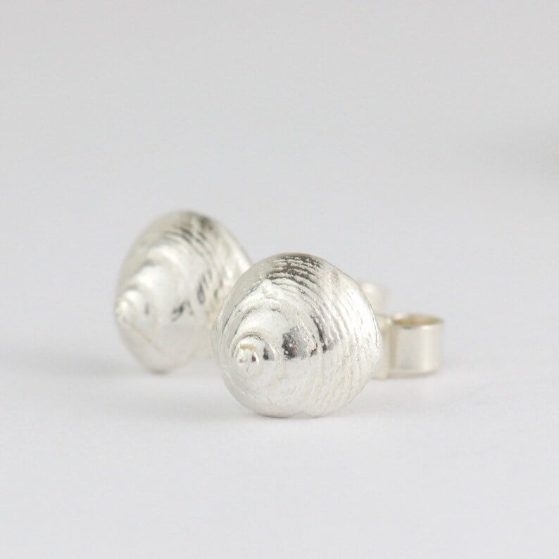 Sterling Silver Shell Earrings Sterling Silver Shell Earrings