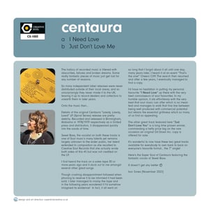 Image of Centaura featuring Jewel Bass - I Need Love / Just Don't Love You - Few Copies Remaining!!!⏰