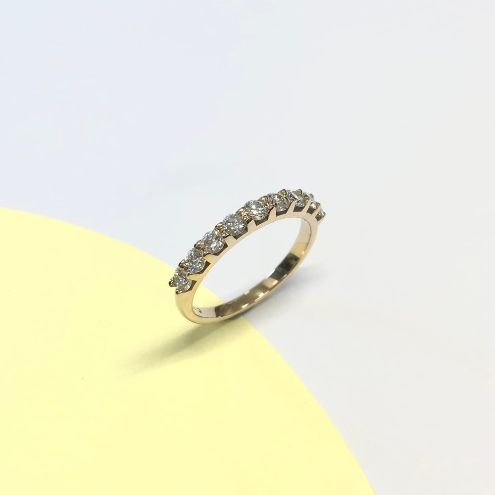 Image of Nine stone diamond eternity ring