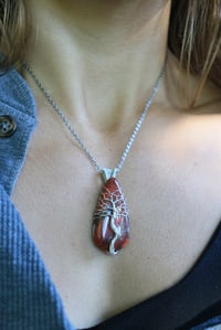 Image 5 of Red Jasper Tree of Life Pendant