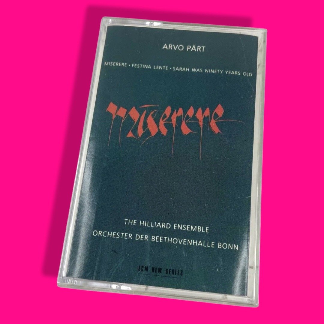 Cassette: Arvo Part - Miserere (Hilliard Ensemble) ECM EX