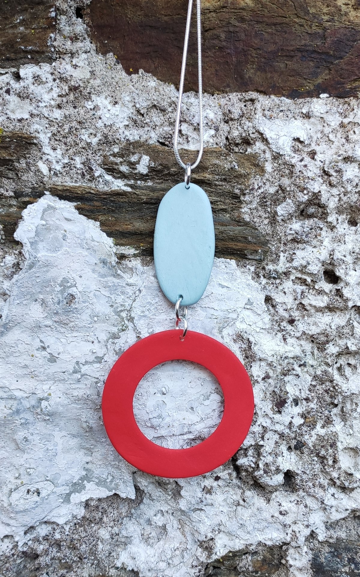 Image of Red/Sky Blue Pendant