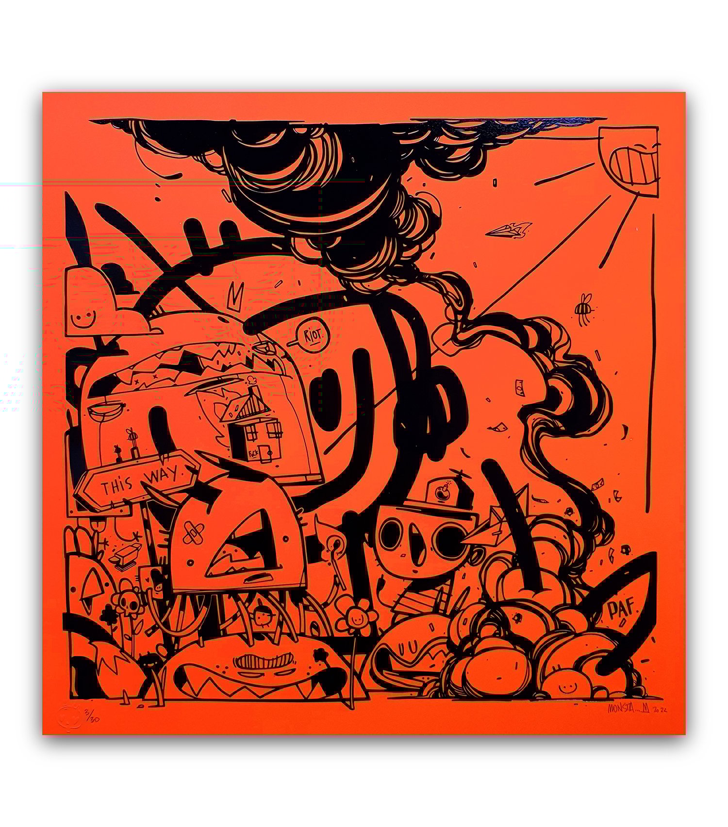 <B>"Journey in my head"</B> fluo red edition