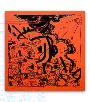 <B>"Journey in my head"</B> fluo red edition