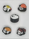 Panda Sushi Croc Charms