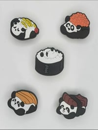 Panda Sushi shoe charms