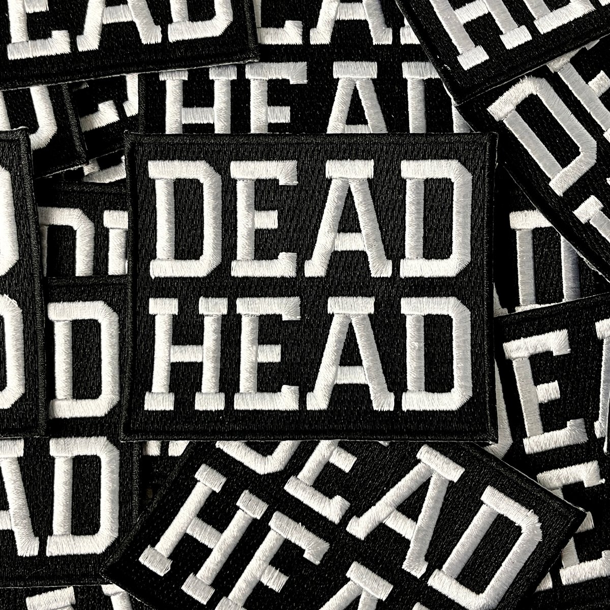 Dead Head Embroidered Patch! - 3.5 x 3 inches 
