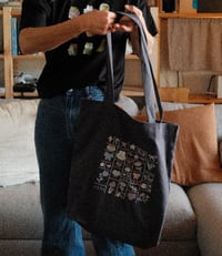 Image 4 of cutie mosaic tote bag