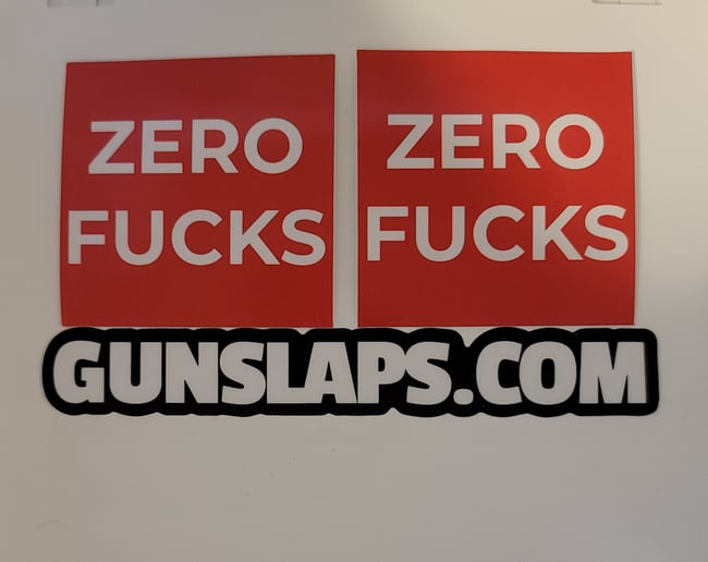 165. 0 Fucks Sticker