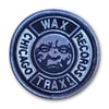 WAX TRAX! EMBROIDERED PATCH/ Moon Logo-Grey