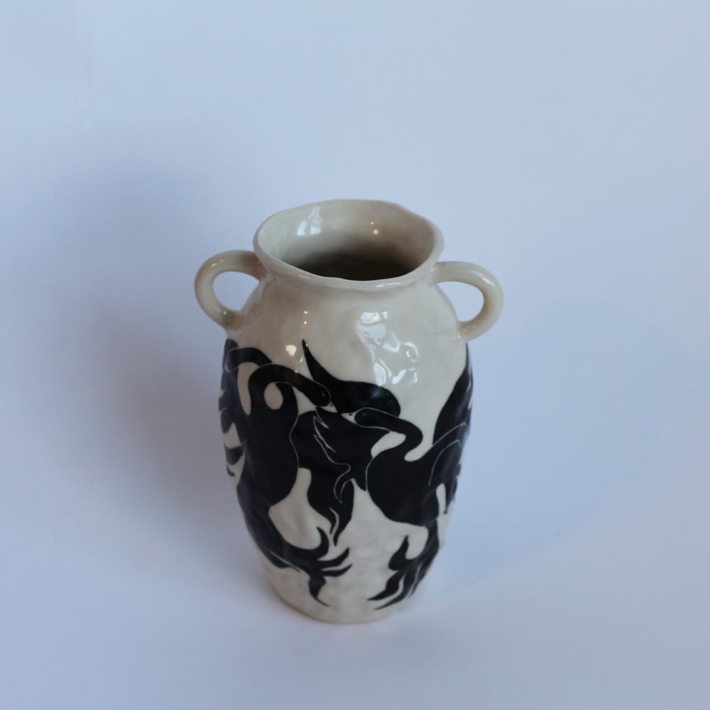 Image of Swan Dance Textured Vase 