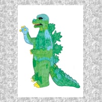 Image 1 of Godzilla Postcard