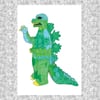 Godzilla Postcard