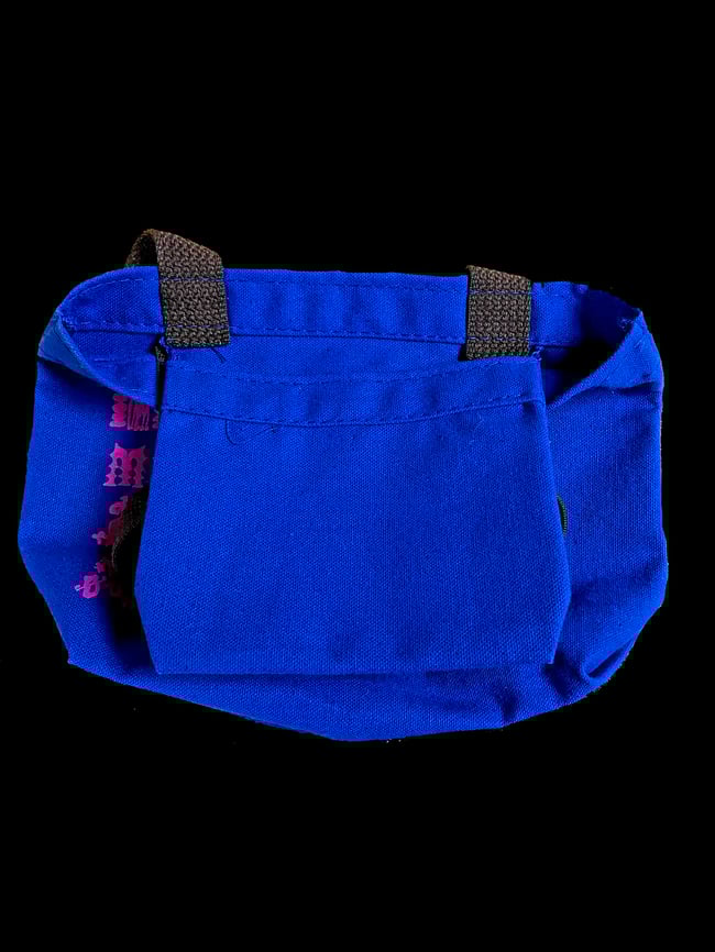 Tiny tote blue brown and pink! 