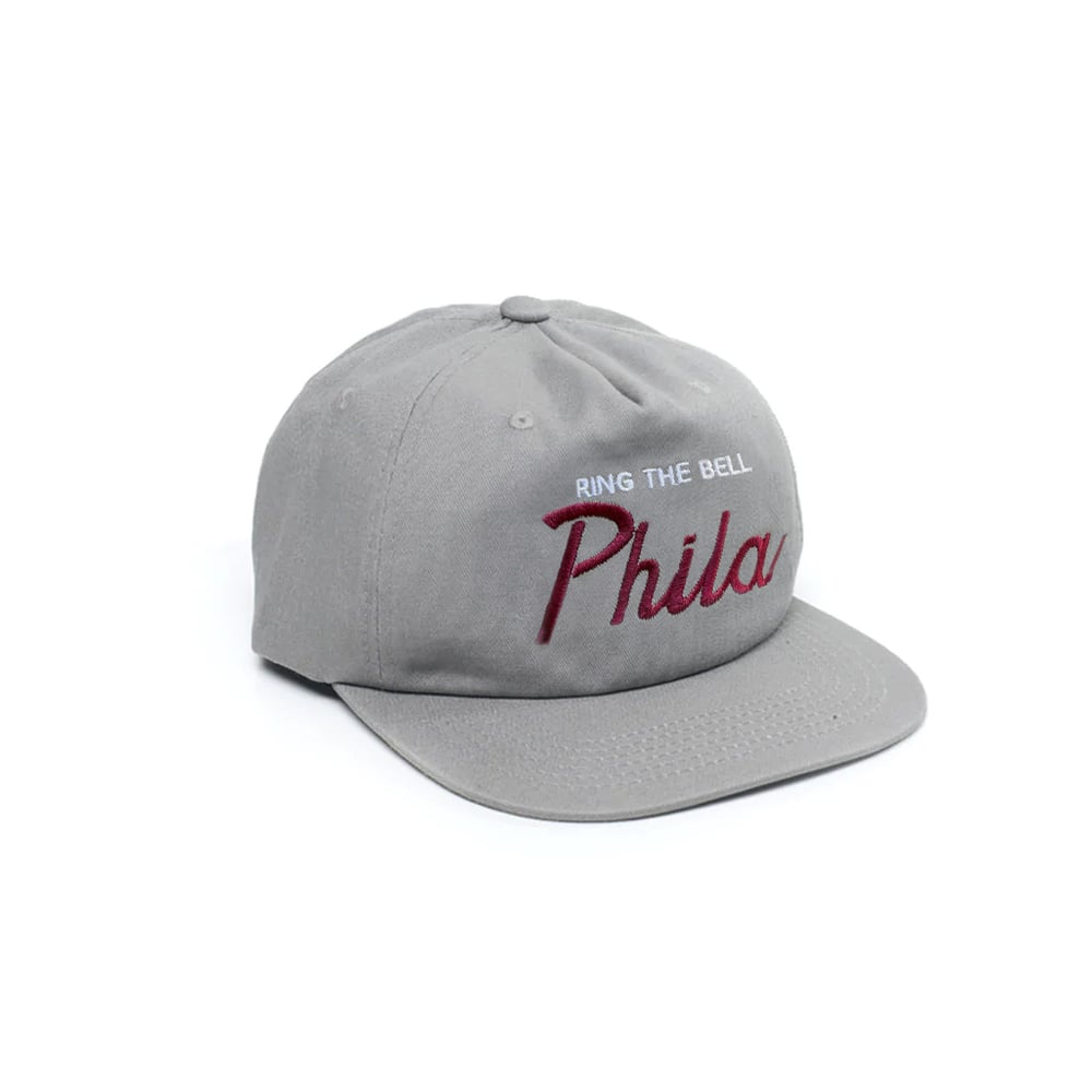 Image of Phila Ring The Bell Grey 5 Panel Hat