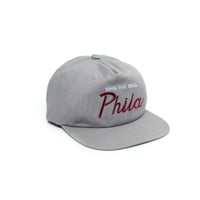 Image 1 of Phila Ring The Bell Grey 5 Panel Hat