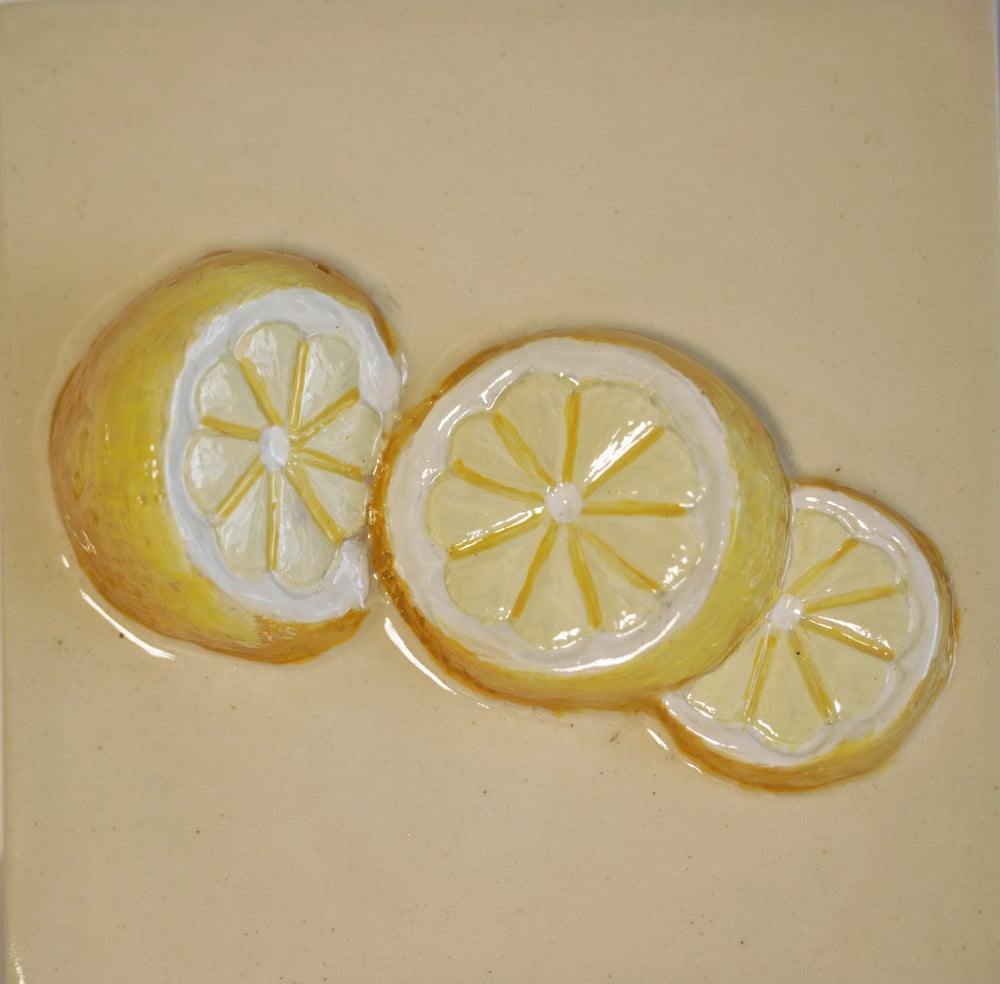 Image of Lemons as a kitchen accent tile