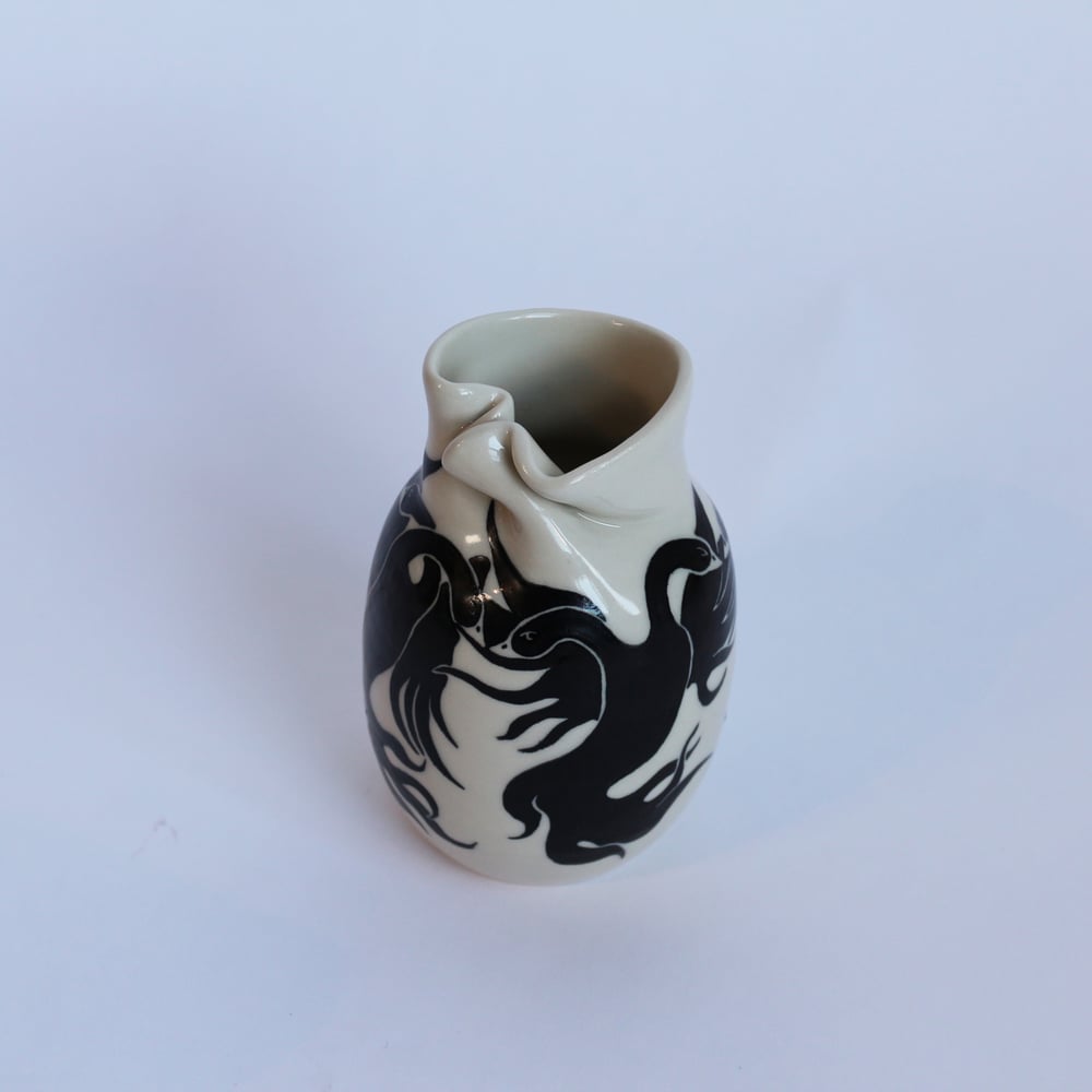 Image of Swan Dance Folded Vase