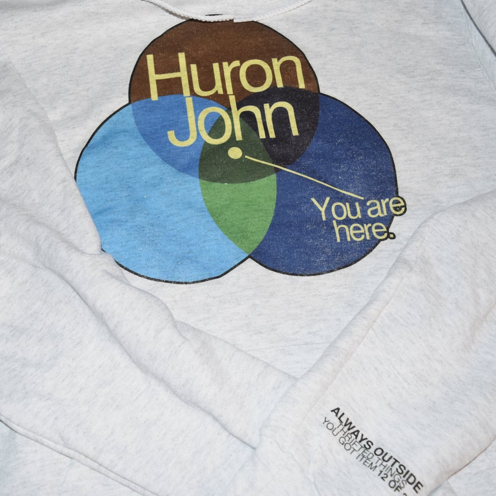 HANDPRINTED "YOU ARE HERE" HOOD