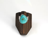 Image 1 of Turquoise Sterling Silver Ring - Size 5.5
