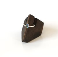 Image 4 of Australian Opal Doublet Sterling Silver Ring - Size 7.75