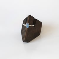 Image 3 of Australian Opal Doublet Sterling Silver Ring - Size 7