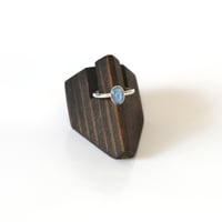 Image 4 of Australian Opal Doublet Sterling Silver Ring - Size 7