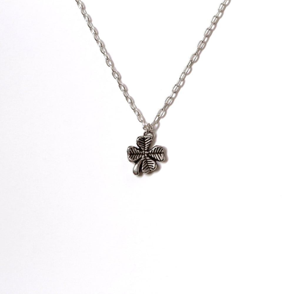 4-Leaf Clover Charm Sterling Silver Necklace