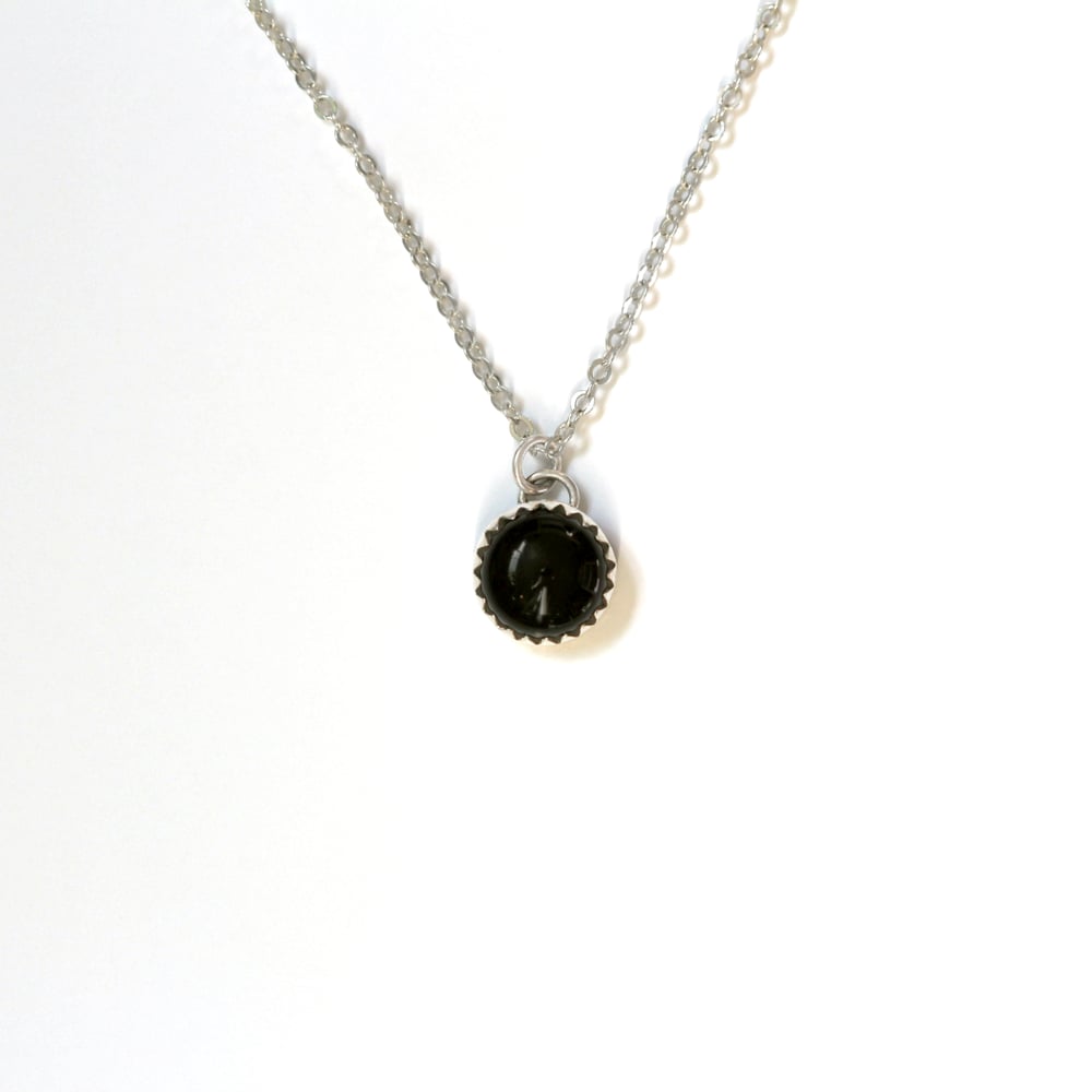 Black Oynx Sterling Silver Necklace