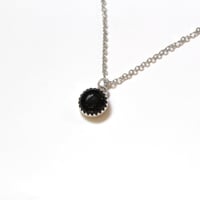 Image 2 of Black Oynx Sterling Silver Necklace