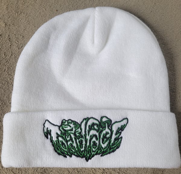 Image of White v2 Toadface Beanie