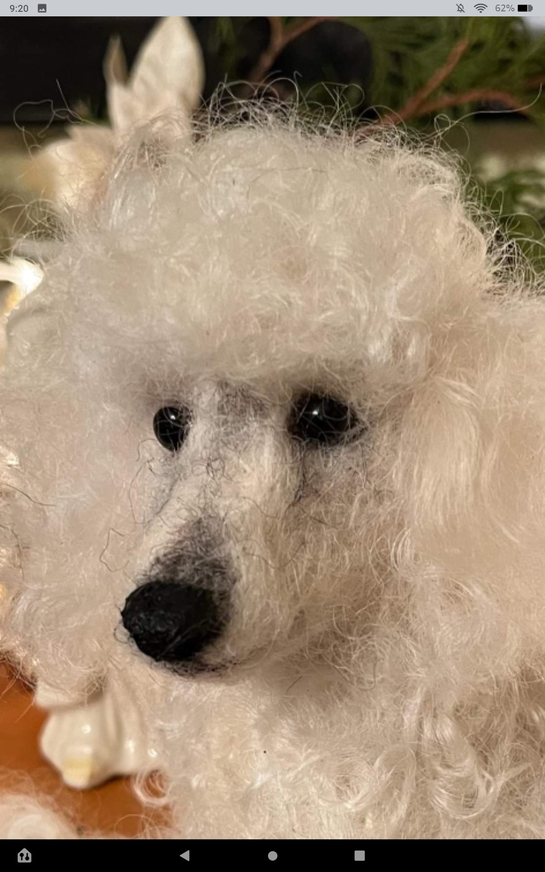 Image of 12" White Poodle 