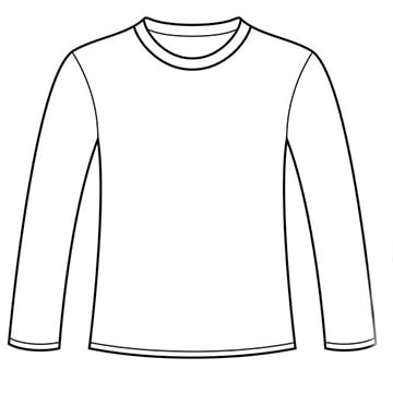 Image of CUSTOM LONGSLEEVED WHITE T⭐️