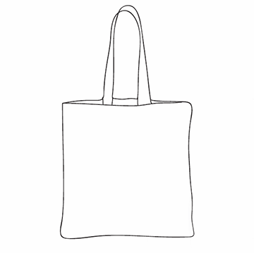 Image of CUSTOM WHITE TOTE⭐️