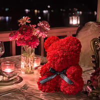 Rose Teddy with Box and Light | Beyond Teddys'