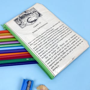 Image of Misty Mountains Map, Hobbit Book Page Pencil Case