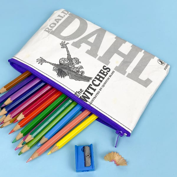 Image of The Witches, Roald Dahl Book Page Pencil Case 