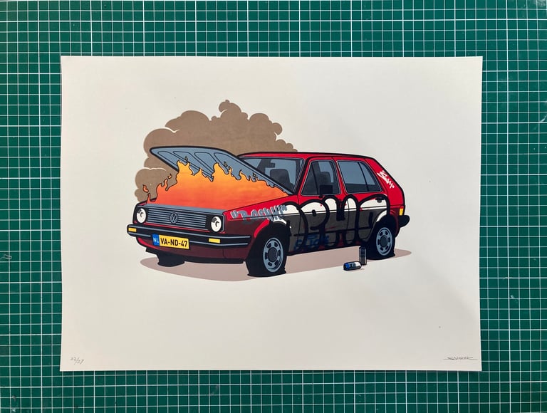 VW Golf - screenprint