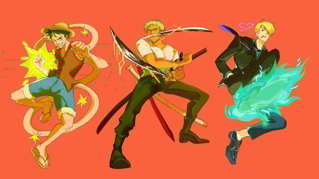 Mugiwara Pt. 1: Monster Trio Charms & Stickers