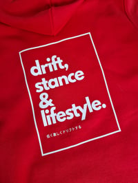 Image 5 of DRIFT,  STANCE & LIFESTYLE RED HOODIE