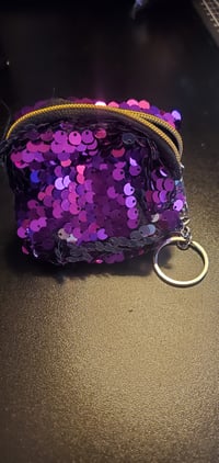 Image 2 of Coin purse sequin keychain 