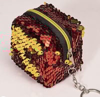 Image 1 of Coin purse sequin keychain 